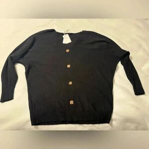 Vila Milano Black Dolman Sleeve Sweater | Size Small | Cozy & Chic